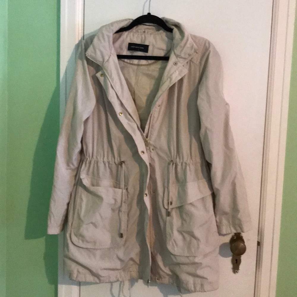 Women’s hooded rain jacket/trench coat